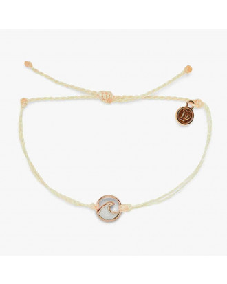 Pura Vida armband Opaque Resin Wave Rose Gold