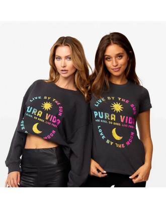 Pura Vida kurzes T-Shirt Live by the Sun