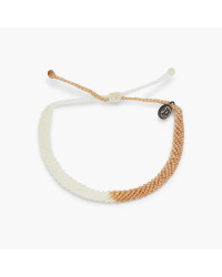 Pura Vida Armband 2-Tone Half Flat