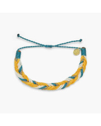 Pura Vida Armband Fishtail Braid Gold