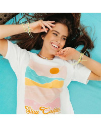 Pura Vida Damen-T-Shirt Stay Golden