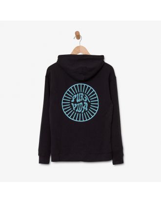 Pura Vida Damen-Hoodie Sun Logo  